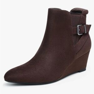 Brown Suede Ankle Boots